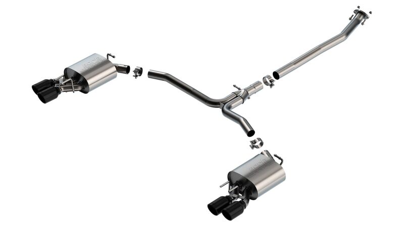 Borla 18-22 Toyota Camry XSE 2.5L i4 AT/MT FWD / 4DR S-TYPE Cat Back Exhaust (Black Chrome) 140853BC 140853BC Photo - Primary