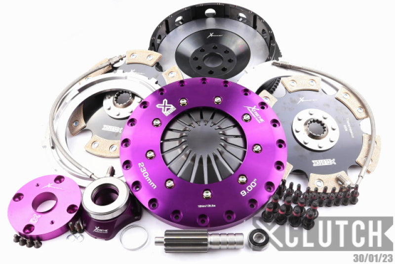 XCLUTCH 93-95 Toyota Supra Twin Turbo 3.0L 9in Twin Solid Ceramic Clutch Kit XKTY23682-2E XKTY23682-2E Photo - Primary