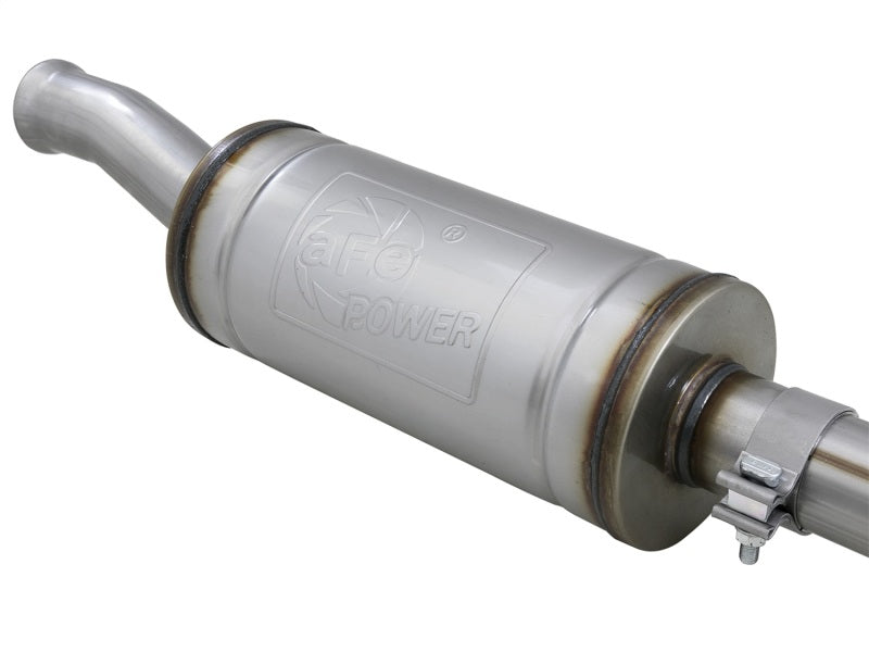 aFe Cat-Back Exhaust w/ Black Tips, Rebel Series 2.5in 409 Stainless Steel 49-48066-B Photo - Unmounted