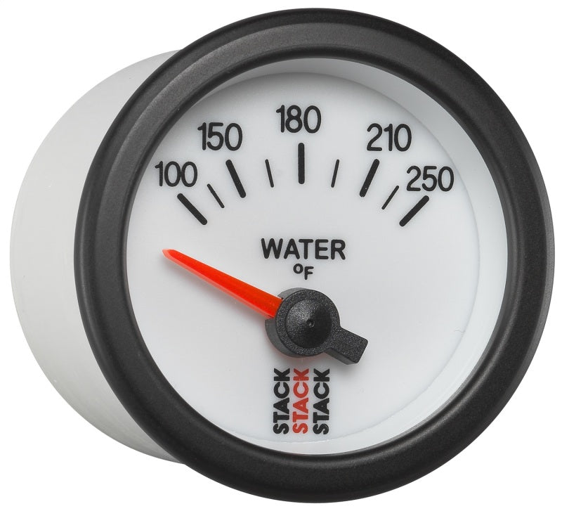Autometer Stack 52mm 100-250 Deg F 1/8in NPTF Electric Water Temp Gauge - White ST3258 ST3258 User 5
