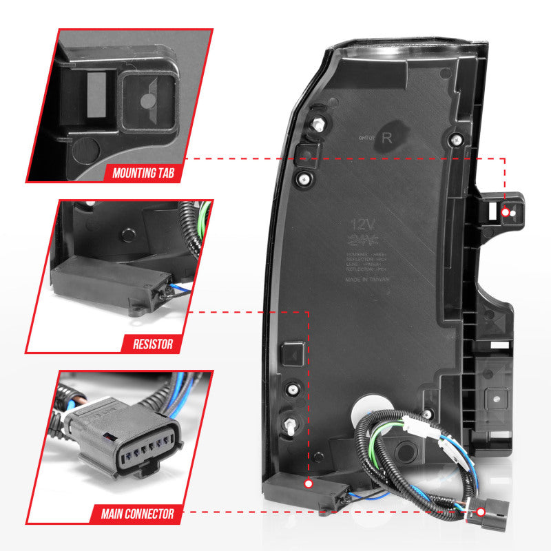 ANZO 2015-2020 Chevrolet Tahoe LED Tail Lights w/ Light Bar Black Housing Somke Lens 311375 311375 User 4