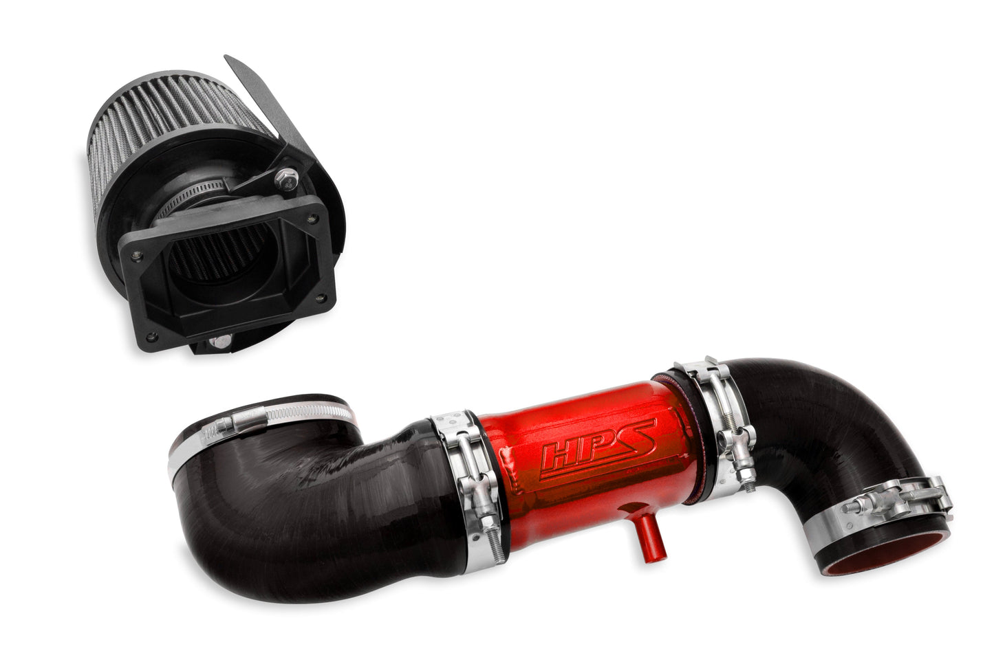 HPS Performance HPS Shortram Air Intake Kit 1991-1999 Mitsubishi 3000GT DOHC V6 3.0L Non Turbo, Includes Heat Shield, 827-151