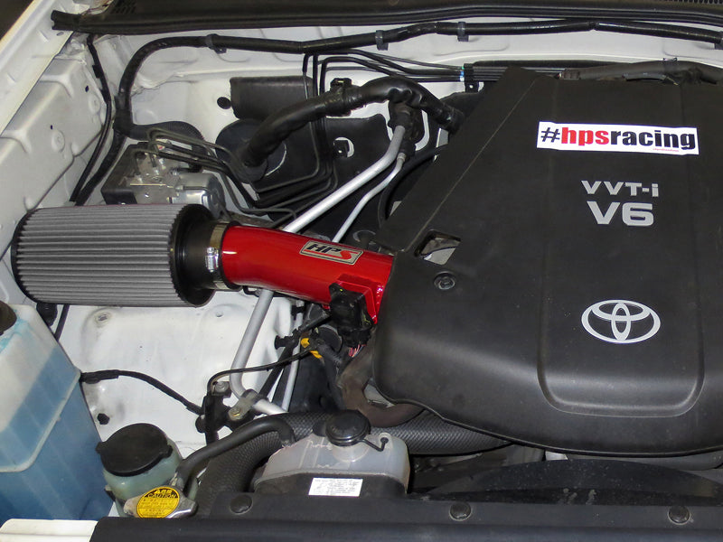 HPS Performance HPS Shortram Air Intake Kit 2007-2009 Toyota FJ Cruiser 4.0L V6, Red