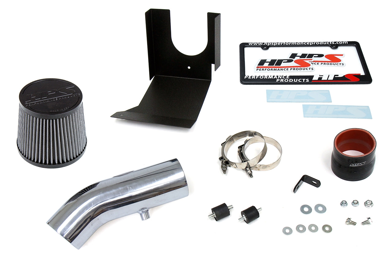 HPS Performance HPS Shortram Air Intake Kit 2011-2016 Hyundai Elantra 1.8L, Includes Heat Shield, Polish