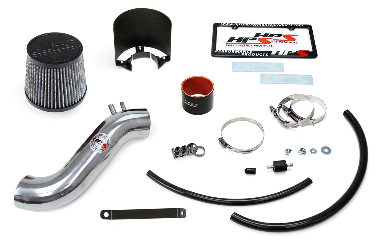 HPS Performance HPS Shortram Air Intake Kit 2016-2018 Kia Optima 2.4L Non Turbo, Includes Heat Shield, Polish