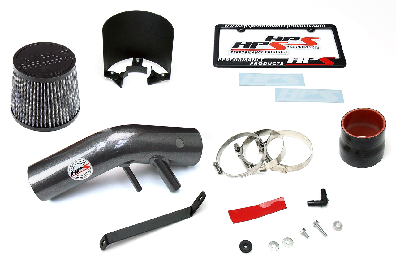 HPS Performance Products HPS Shortram Air Intake Kit 2015-2017 Hyundai Sonata Eco 1.6L Turbo, Includes Heat Shield, Gunmetal
