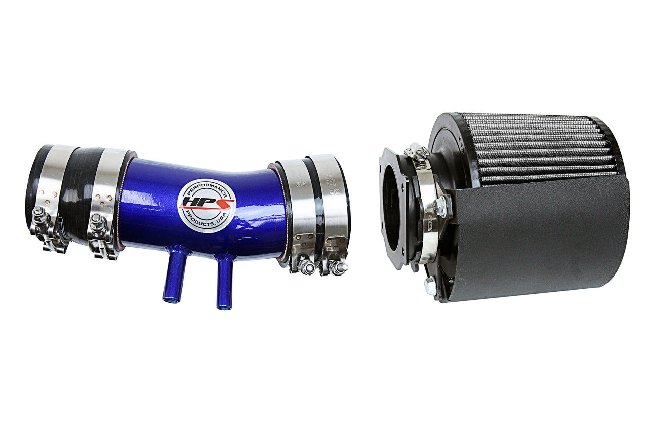 HPS Performance HPS Shortram Air Intake Kit 1999-2004 Nissan Frontier 3.3L V6 Non Supercharged, Includes Heat Shield, 827-604