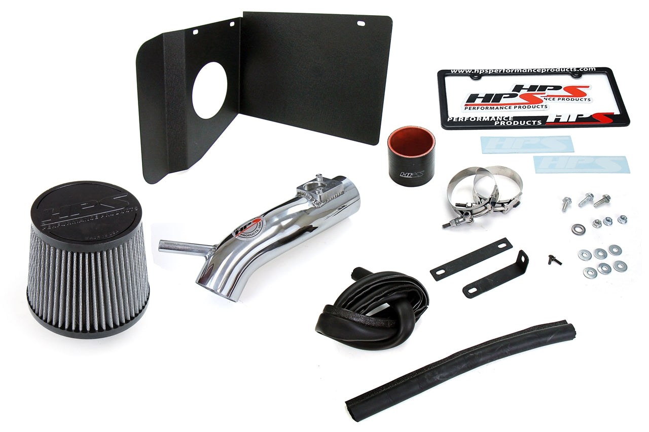 HPS Performance Products HPS Shortram Air Intake Kit 2018-2019 Toyota C-HR 2.0L, Includes Heat Shield, Polish