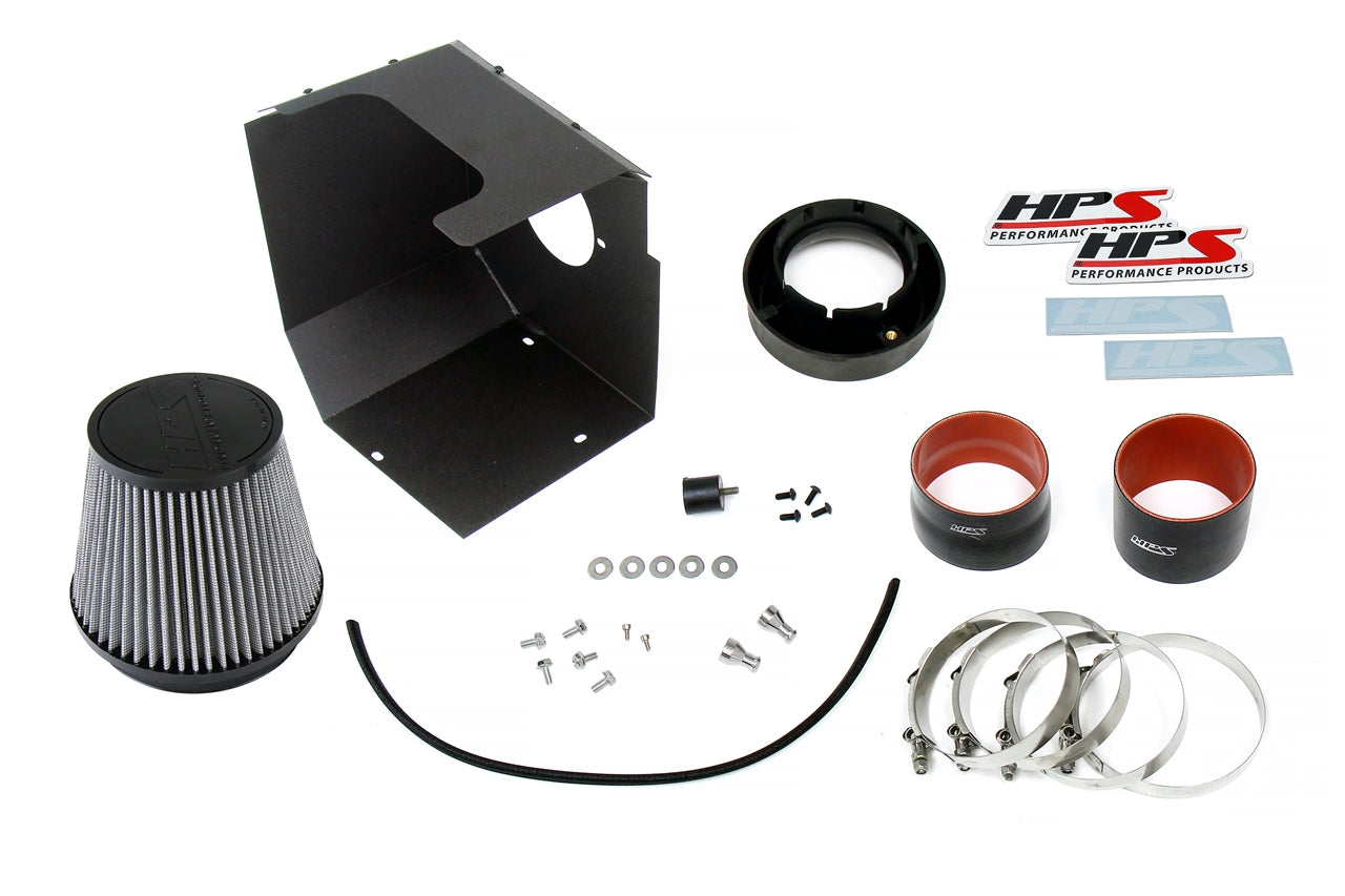 HPS Performance HPS Cold Air Intake Kit with Heat Shield GMC 2017-2019 sierra 2500 HD 6.6L V8 Duramax Diesel Turbo L5P
