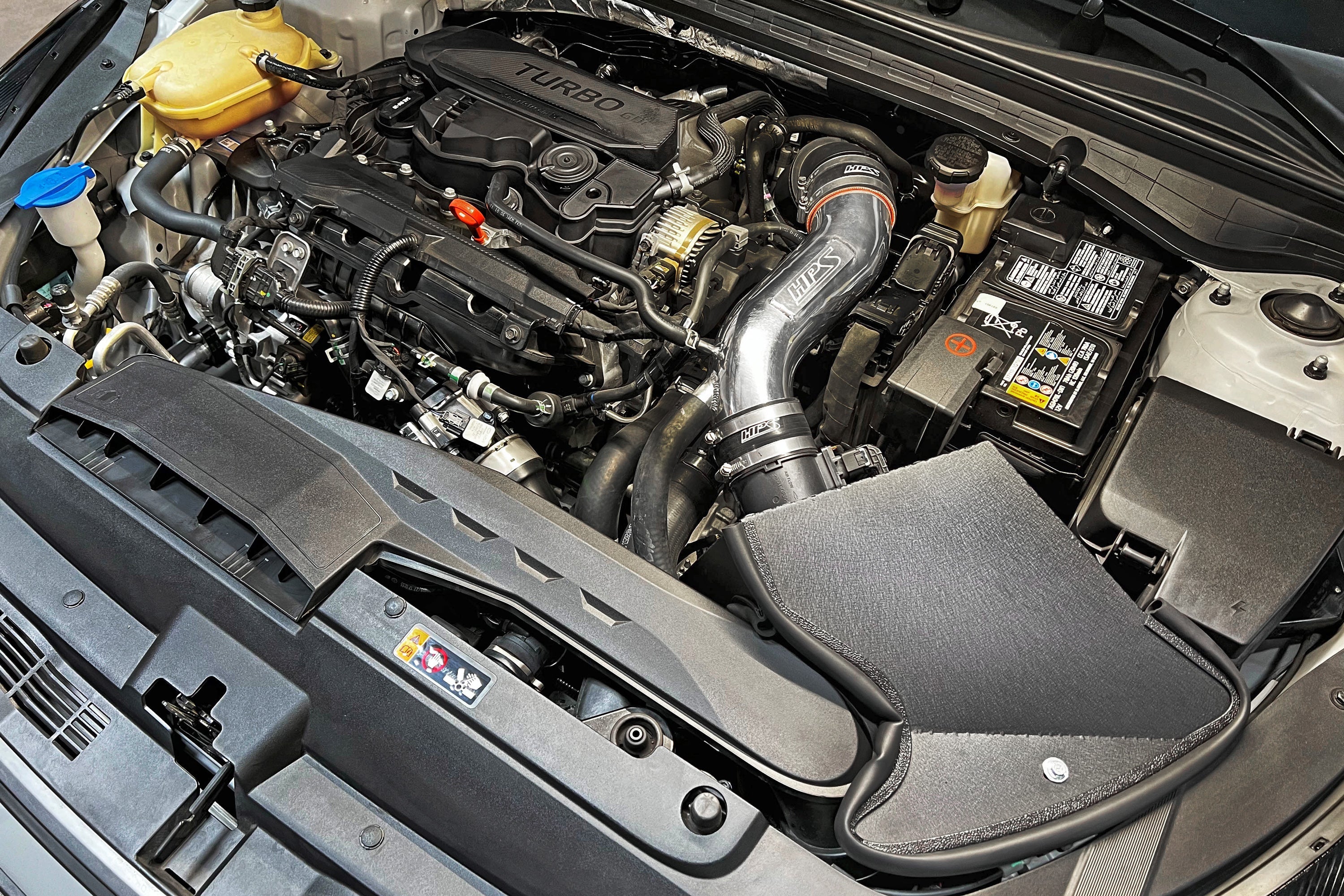 HPS Air Intake Kit with Heat Shield, 2021-2024 Kia K5 1.6L Turbo, 827-712