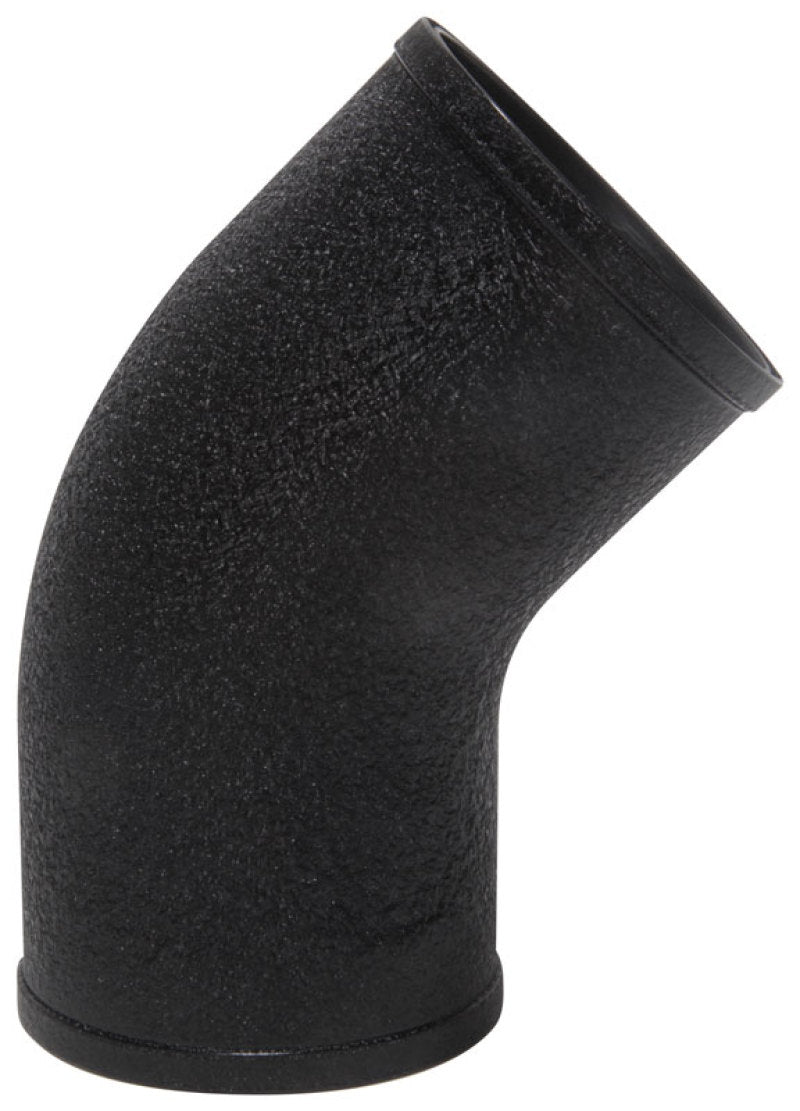 Spectre Universal Intake Elbow Tube (ABS) 3in. OD / 45 Degree - Black Textured Powdercoat 87381K 87381K Photo - Primary