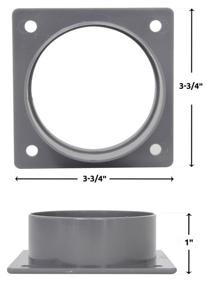 Spectre Air Duct/Intake Tube Mounting Plate 3in. Outlet 8148 8148 Technical Drawing