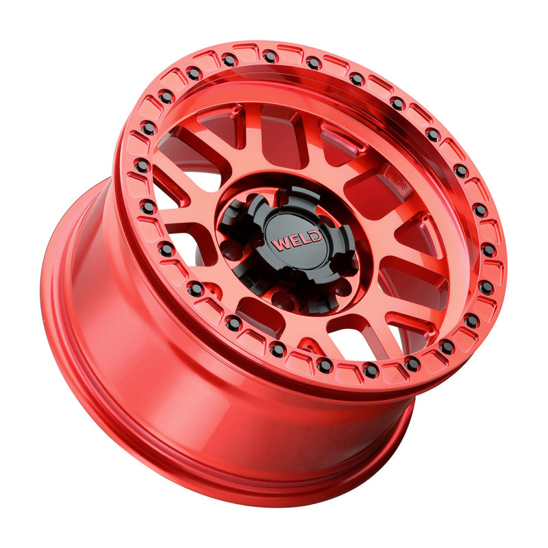 Weld Off-Road W905 17X9 Cinch Beadlock 5X127 5X139.7 ET-12 BS4.50 Candy Red / Red Ring 87.1 W90579057450 W90579057450 Photo - Primary