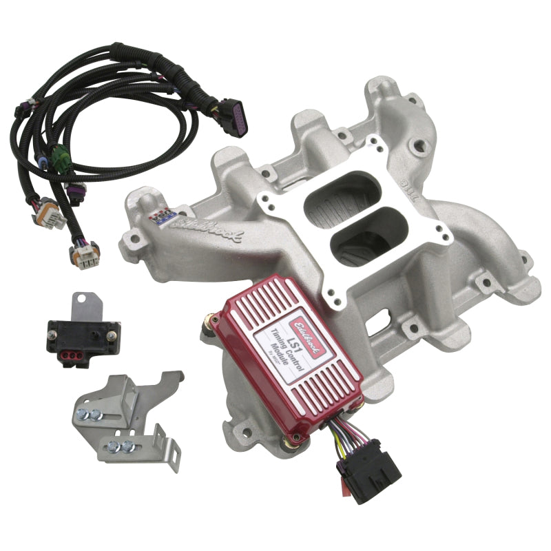 Edelbrock SBC LS-1 Carbureted Manifold 7118 Photo - out of package