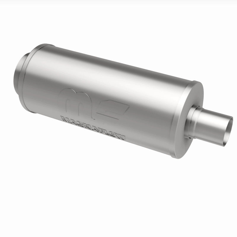 MagnaFlow 6" Round Center/Center Performance Muffler With Tip 14846 360 Degree Image Set
