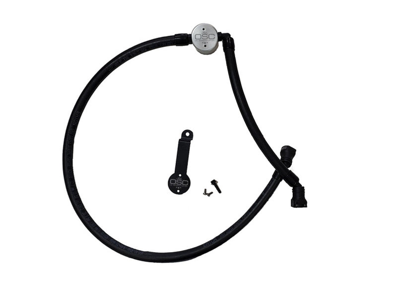 J&L 18-22 Jeep Wrangler JL 3.6L Driver Side Oil Separator 3.0 - Clear Anodized 3069D-C 3069D-C Photo - Primary