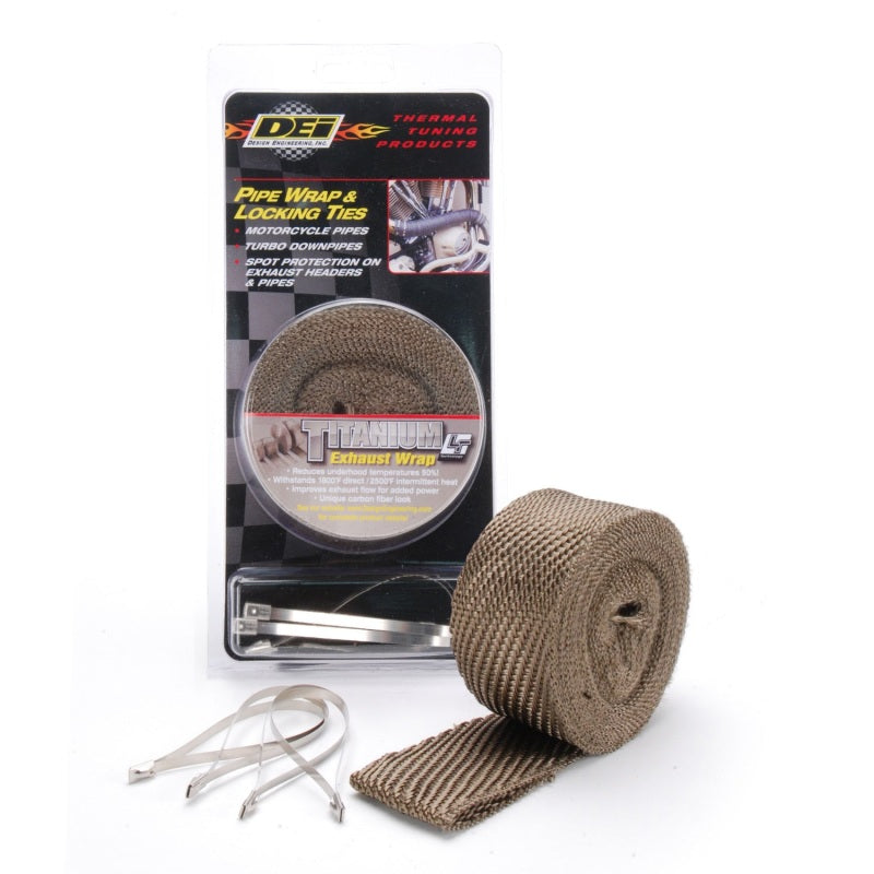 DEI Exhaust Wrap Kit - Pipe Wrap and Locking Tie - Titanium 10123 10123 Photo - Unmounted