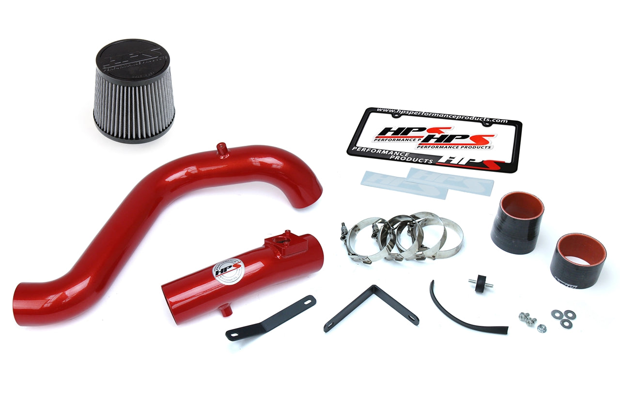 HPS Performance Products Cold Air Intake Kit 2016-2019 Honda Civic Non Si 1.5T Turbo, Converts to Shortram, Red