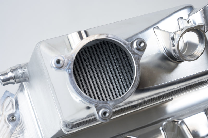CSF BMW M2/M3/M4 S58 Comp & Non-Comp (G8X) Charge-Air Cooler Manifold - Thermal Dispersion Black 8233B 8233B Photo - Close Up