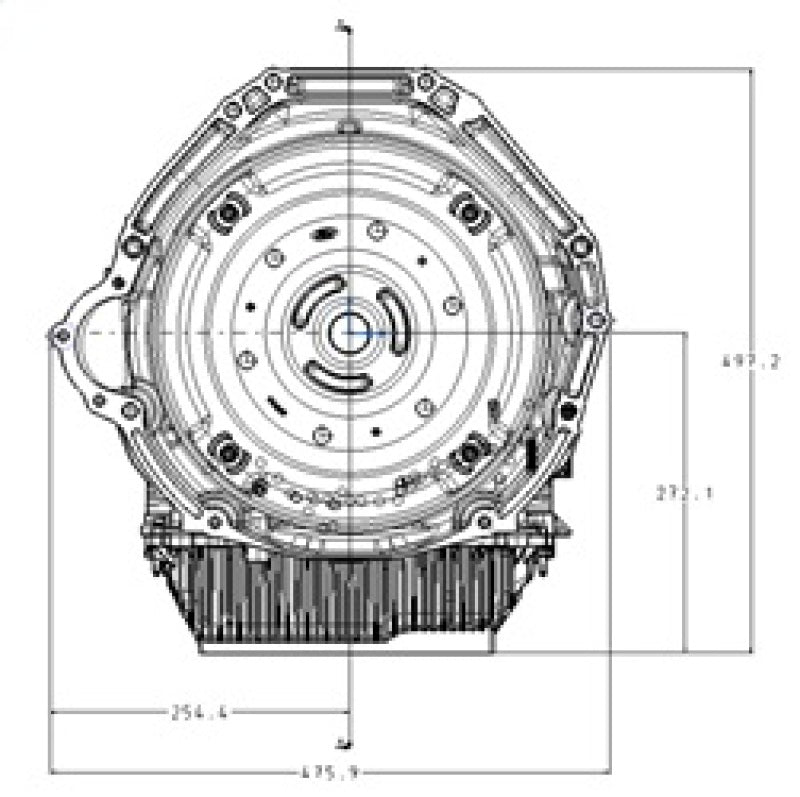 Ford Racing 7.3L Power Module w/ 10R140 Auto Transmission (No Cancel No Returns) M-9000-PM73A M-9000-PM73A Technical Drawing