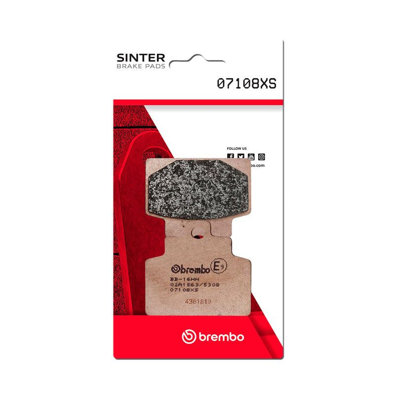 Brembo OE 14-19 Piaggio Vespa MP3 LT iE ABS 300cc Sinter Brake Pad - Front 07108XS 07108XS User 1