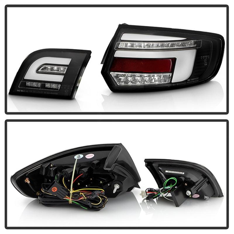 SPYDER 03-08 Audi A3 Full LED Tail Lights - Black (ALT-YD-AA303-LED-BK) 5089076 5089076 Photo - Unmounted