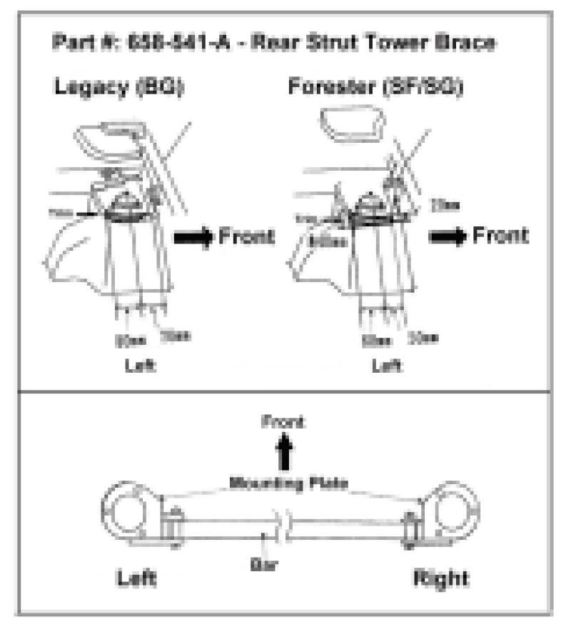Cusco BG5 Rear AS Strut Bar 658 511 A User 1
