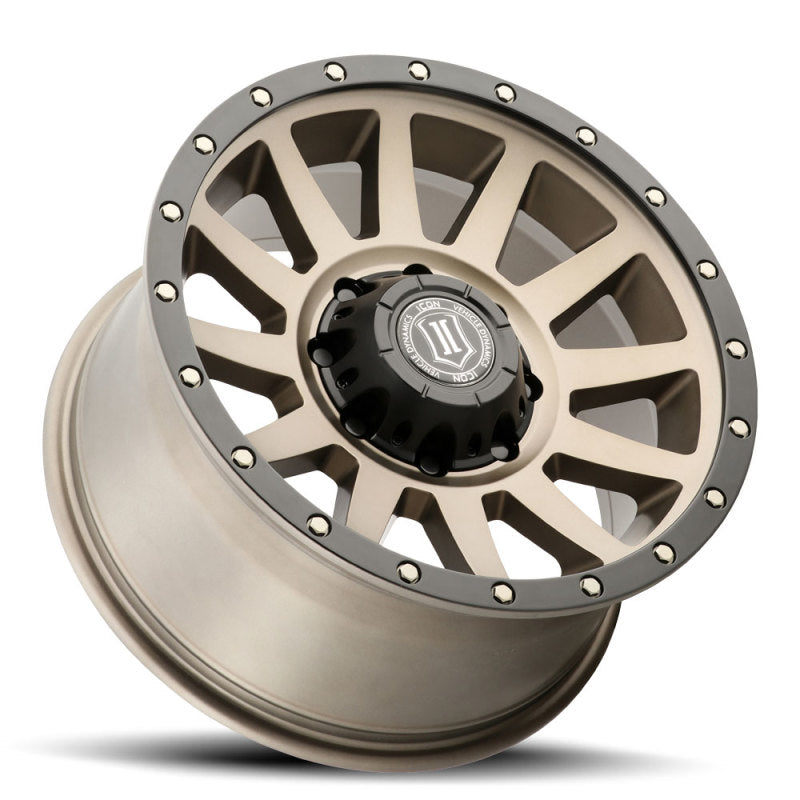 ICON Compression 18x9 8x6.5 12mm Offset 5.5in BS Bronze Wheel 2018908055BR 2018908055BR Photo - Unmounted