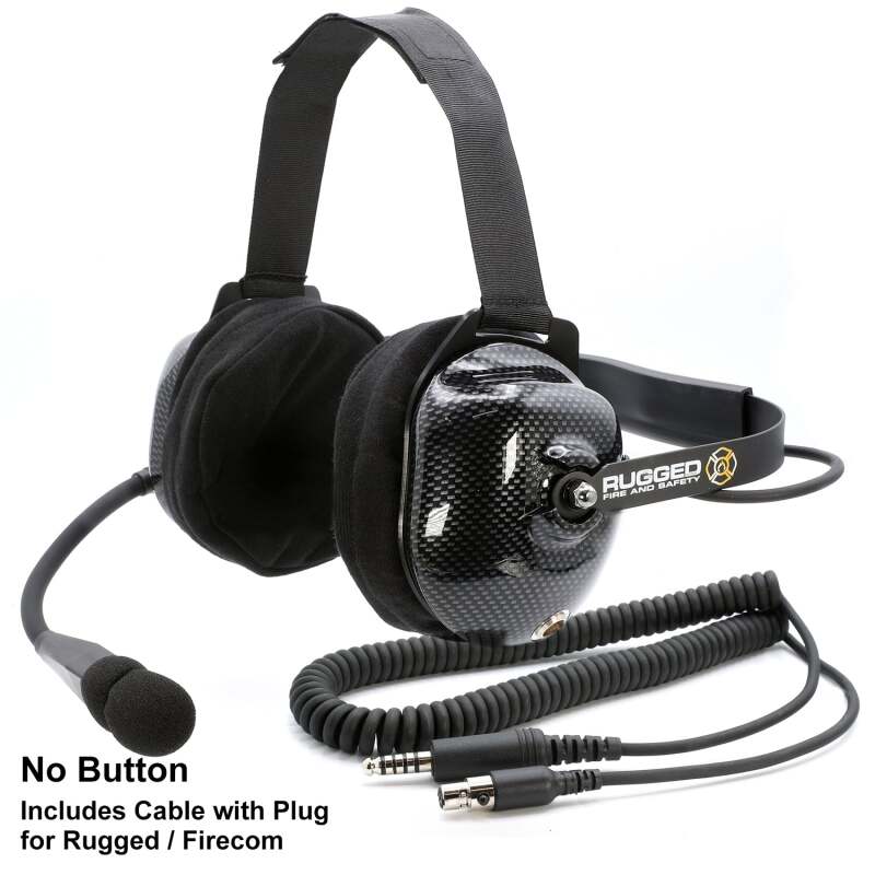 Rugged Radios FHS BTH FSI Headset w/ Mic I/O Button / For David Clark / Sigtronics / Avcomm FHS-42-O/OFF-1/4 FHS-42-O/OFF-1/4 Photo - Primary