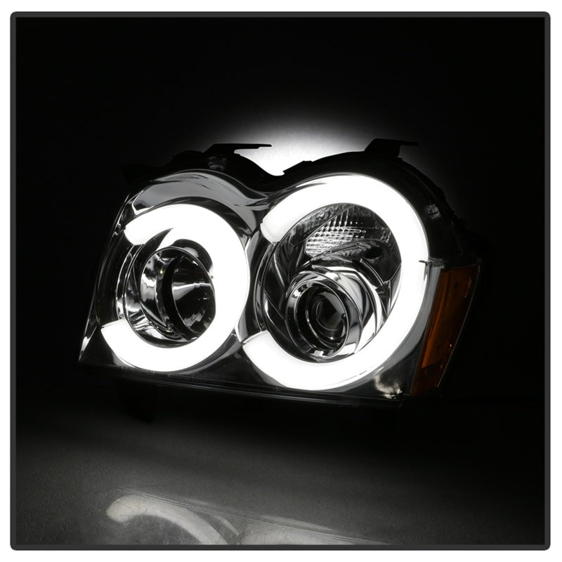 Spyder 05-07 Jeep Grand Cherokee - Light Bar Projector Headlights - Chrome - PRO-YD-JGC05V2-LB-C 5086112 5086112 Photo - Unmounted