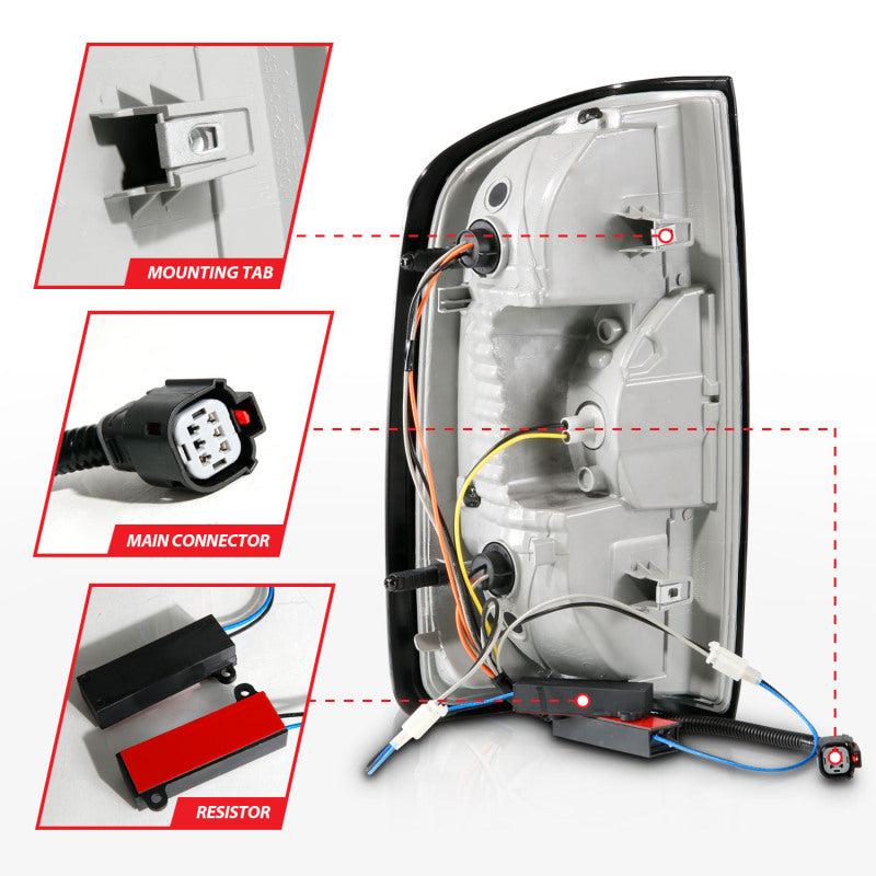 ANZO 15-21 Chevrolet Colorado Full LED Tail Lights w/ Red Lightbar Black Housing Clear Lens 311432 311432 User 4