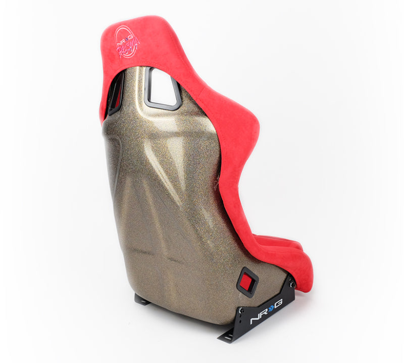 NRG FRP Bucket Seat ULTRA Edition - Large (Red Alcantara/Gold Glitter Back) FRP-302RD-ULTRA FRP-302RD-ULTRA Photo - Primary