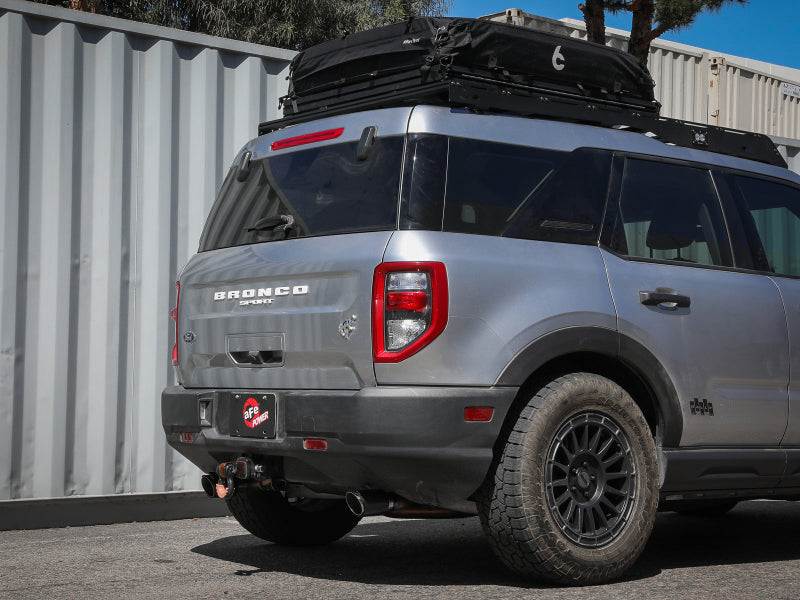 aFe Ford Bronco Sport 21-22 L3-1.5L (t)/L4-2.0L (t) Vulcan Cat-Back Exhaust System- Carbon Tips 49-33142-C 49-33142-C Photo - Mounted