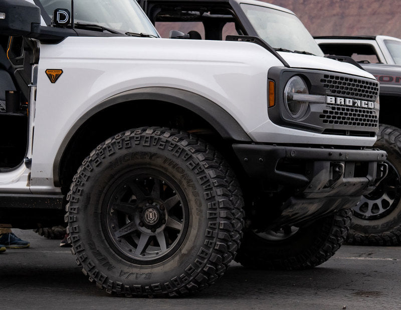 ICON Rebound Pro 17x8.5 6x5.5 0mm Offset 4.75in BS 106.1mm Bore Satin Black Wheel 21817858347SB 21817858347SB Photo - Mounted