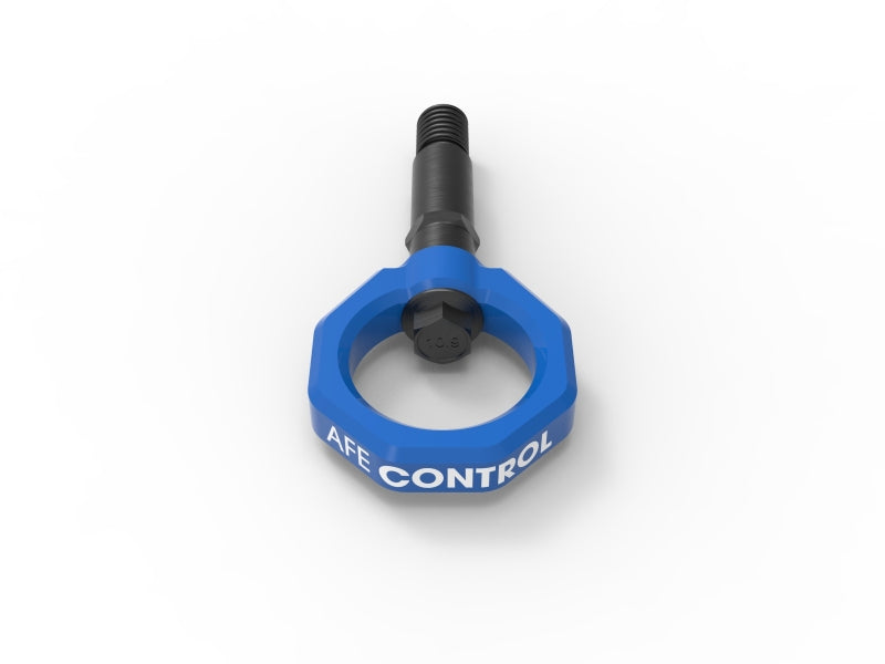 aFe Control Rear Tow Hook Blue 20-21 Toyota GR Supra (A90) 450-721002-L 450-721002-L Photo - Unmounted