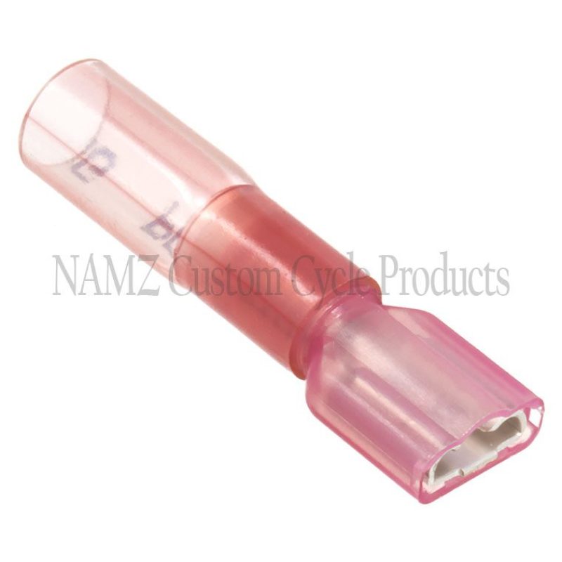NAMZ Heat Sealable .25in. Female Quick Disconnect Terminals 22-18g (25 Pack) NIS-19164-0017 NIS-19164-0017 Photo - Primary