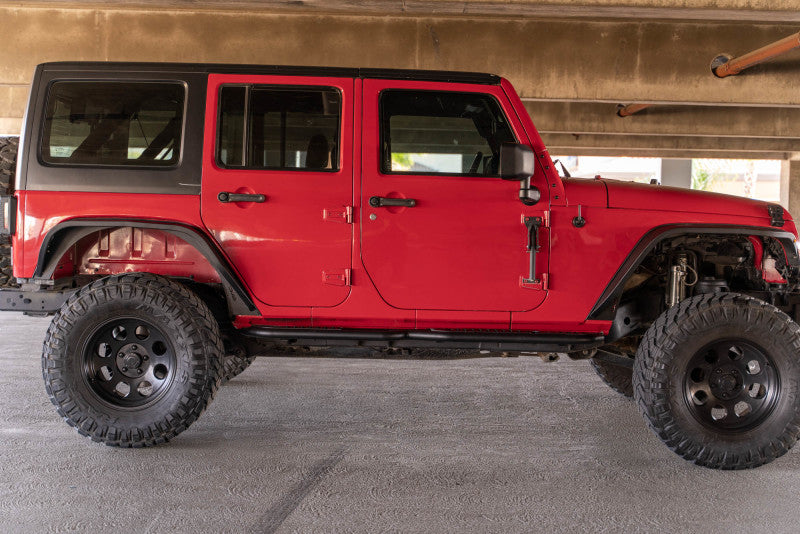 DV8 Offroad 07-18 Jeep Wrangler JK (4 Door Only) OE Plus Side Steps SRJK-08 SRJK-08 Photo - Unmounted
