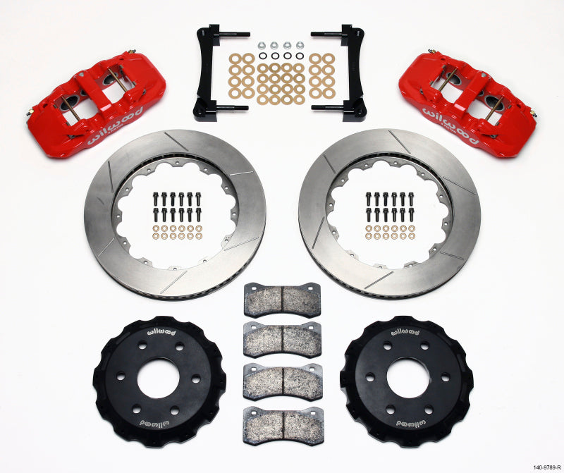 Wilwood AERO6 Front Truck Kit, 14.25", Red, 1999-2014 GM Truck/SUV 1500 140-9789-R Photo - Primary
