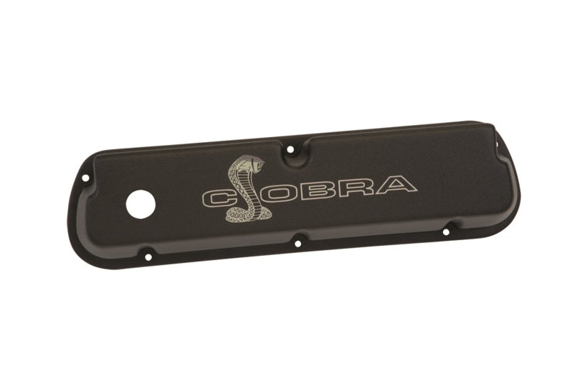 Ford SBF Valve Covers w/Cobra Logo Black FRDM6582-LE302SBK M-6582-LE302SBK Photo - Unmounted