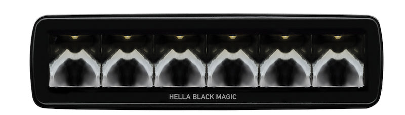 Hella Universal Black Magic 6 L.E.D. Mini Light Bar - Spot Beam 358176211 358176211 Photo - out of package