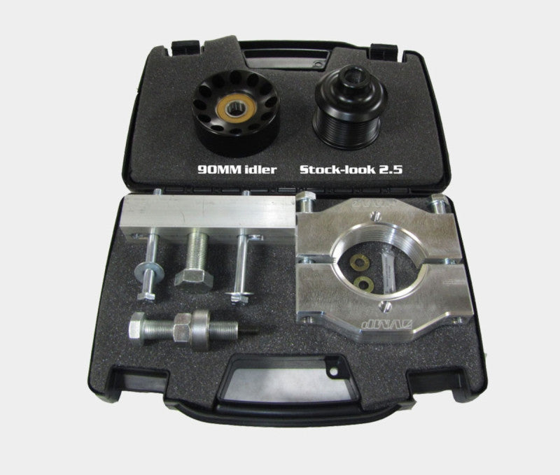 VMP Performance Pulley Tool w/ 2.5in S/C Pulley & 90mm Idler VMP-SUP064 VMP-SUP064 Photo - Close Up