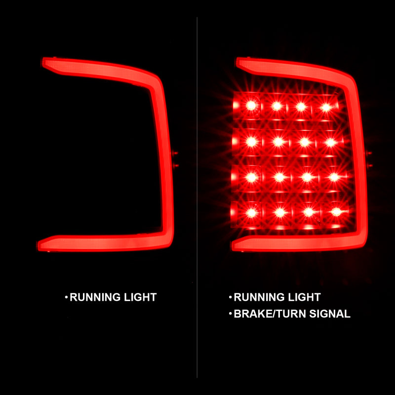 ANZO 2009-2018 Dodge Ram 1500 LED Taillight Plank Style Black w/Clear Lens 311318 311318 Photo - Unmounted