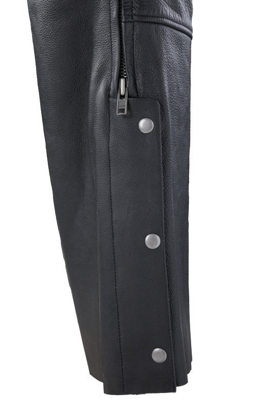 Kuryakyn Leather By River Road Longhaul Leather Chaps Black - Large 094440 094440 User 3