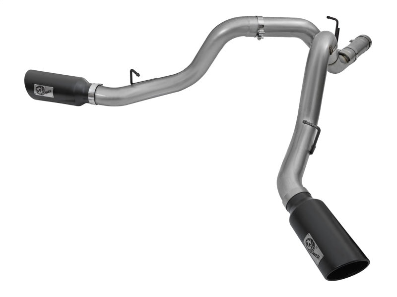 aFe POWER -B Large Bore-HD 4" 409 SS DPF-Back Exhaust System 49-44080-B Photo - Primary