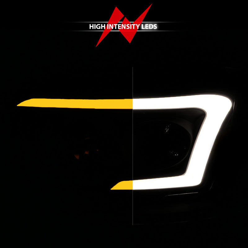 Anzo 06-09 Dodge RAM 1500/2500/3500 Headlights Black Housing/Clear Lens (w/Switchback Light Bars) 111526 111526 Photo - Unmounted