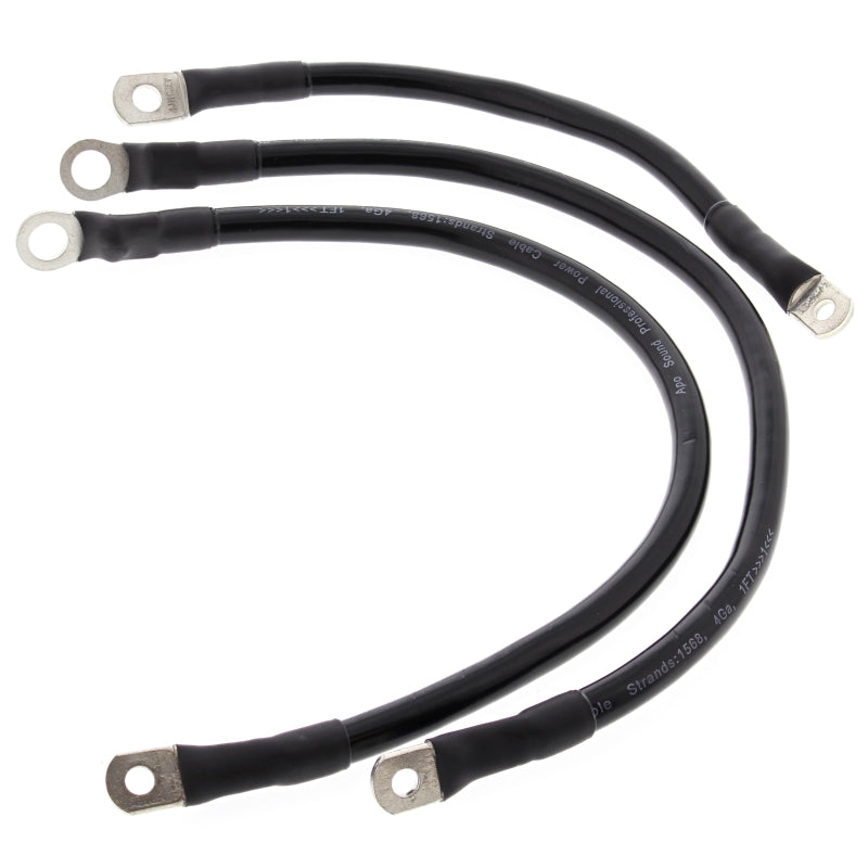All Balls Racing Battery Cable Kit 65-79 - Black 79-3006-1 79-3006-1 Photo - Primary