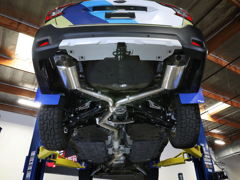 aFe Subaru Outback 20-23 H4-2.4L Takeda 2-1/2 IN to 2-1/4 IN 304 Stainless Steel Cat-Back Exhaust 49-36805 49-36805 Photo - Mounted