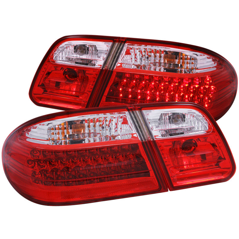 Anzo 1996-2002 Mercedes Benz E Class W210 LED Tail lights Red/Clear 321114 Photo - Primary