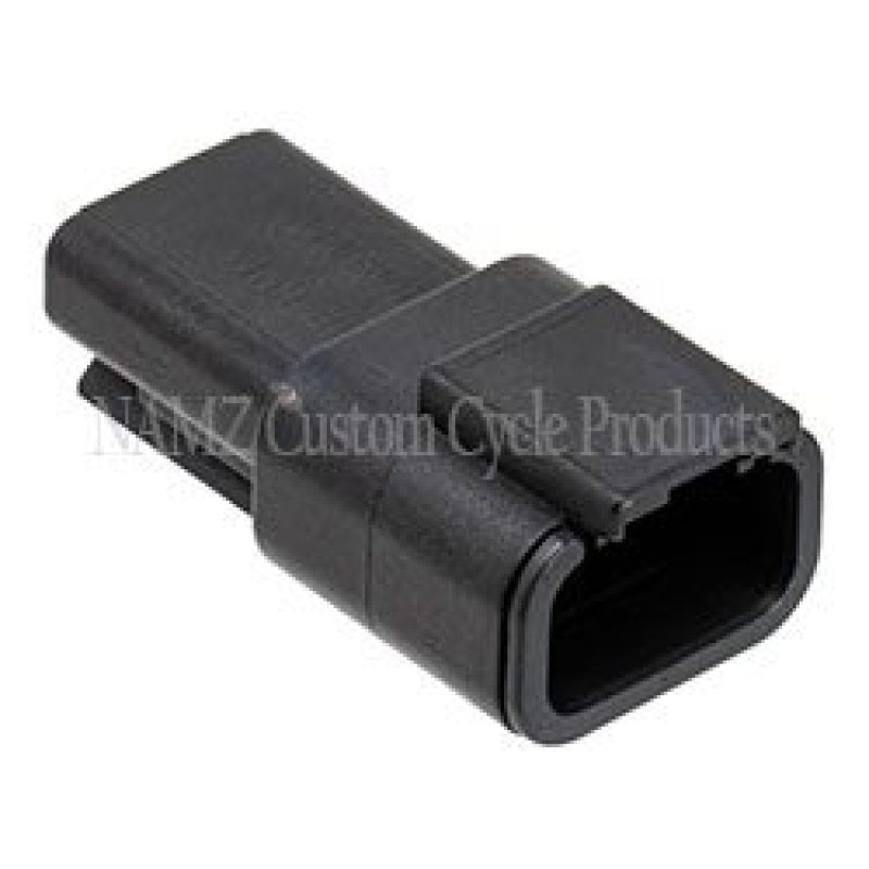 NAMZ Deutsch DTM 3-Position Receptacle w/3 Stamped Terminals & Wedgelock - Black (HD 74103-98BK) MDR-3B MDR-3B Photo - Primary