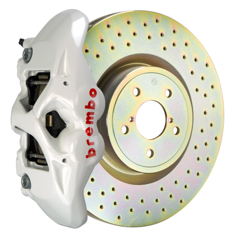 Brembo 02-07 Impreza/WRX/08-14 WRX Front GT BBK 4 Piston Cast 326 x30 1pc Rotor Drilled- White 1S4.6001A6 1S4.6001A6 Photo - Primary